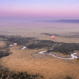 Hot Air Balloons in the Air - Heißluftballons in der Luft