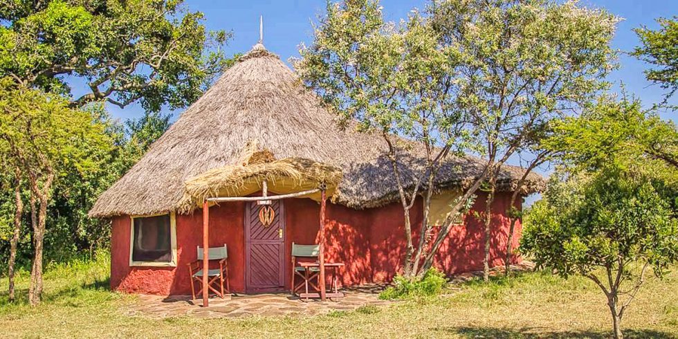 Aussenansicht des Luxury Cottage im Mara Siria Safari Camp