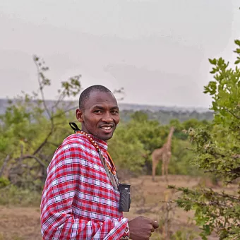Masai Guide in Nature Walk