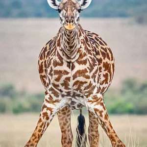 Masai Giraffe on a Masai Mara game drive