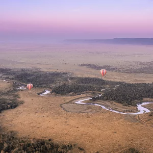 Hot Air Balloons in the Air - Heißluftballons in der Luft