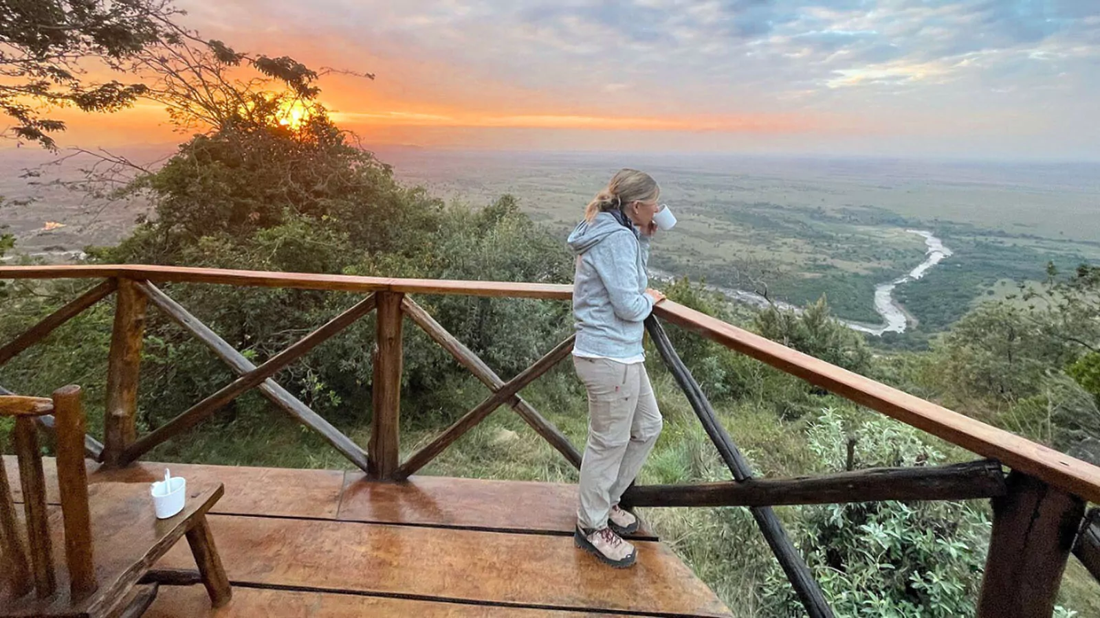 Morning Coffee with a view of the Mara